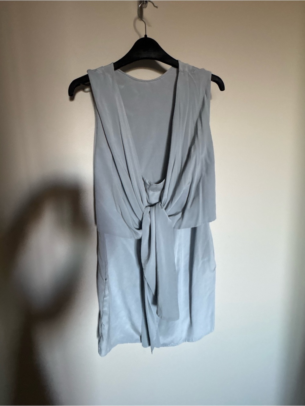 Phillip Lim Light Gray Sleeveless Draped top fits like xsmall